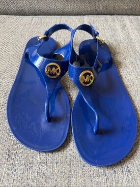 Michael Kors Lillie jelly Thong Blue Sandals Size: 8M/8.5M